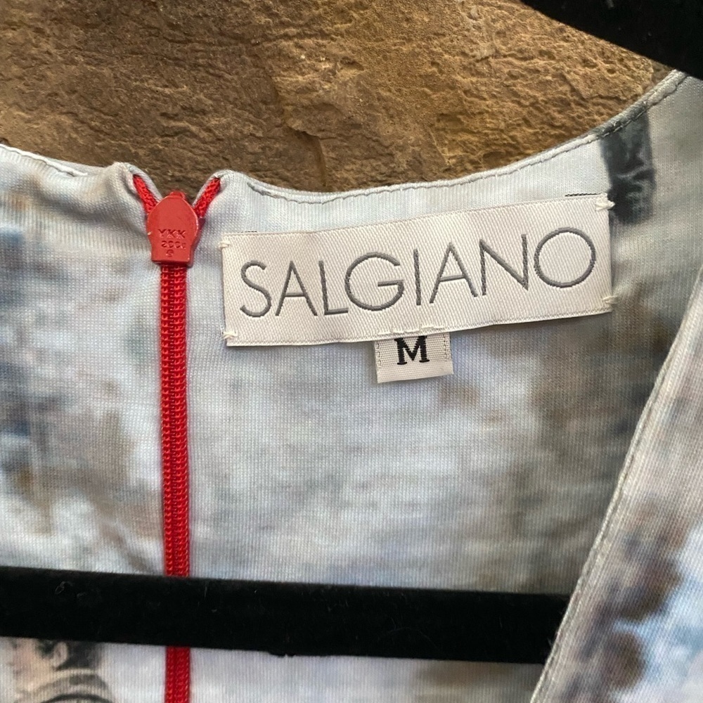 Salgiano one of a kind strapless dress with British looking horse riders. Size M - Picture 12 of 12